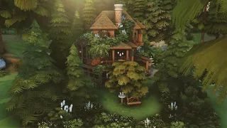 Witch's Family Home 🌲🌜|| The Sims 4 || Speedbuild with Ambience Sounds