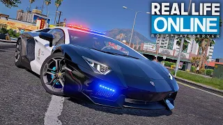 POLIZEI LAMBORGHINI JAGT RASER! | GTA 5 Real Life Online