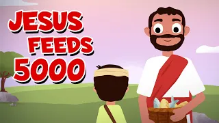 Jesus feeds 5000 | Bible Stories with Sarah & Simon | Animated Bible Story for Kids