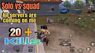 Solo vs squad gameplay Bgmi I ipad 9th generation gameplay | 4 Fingers + Gyroscope