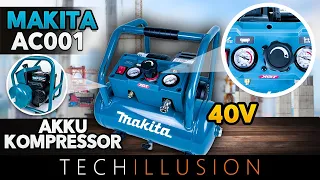 🔥Der NEUE MAKITA AKKU KOMPRESSOR mit TANK?!😱 - Makita 40V AC001GZ Akku Kompressor im Test - Review