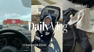 VLOG| Shop With Me at Target, 24 Hours With A Baby, Baby Haul, Breastfeeding + More!