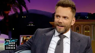 Joel McHale Doesn't Like to Hold It (& Betty Gilpin Does)