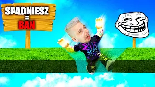 SPADNIESZ TO DOSTANIESZ BANA! w ROBLOX - If you get trolled you get banned (Troll Obby) Hard