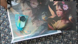 💎 Diamond Painting 📦 Unboxing Pichu Moon Art 🪶🌸 Kolibri Lady