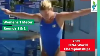 2009 Womens 1 Meter Springboard Diving Finals - Rounds 1 and 2 - World Championships