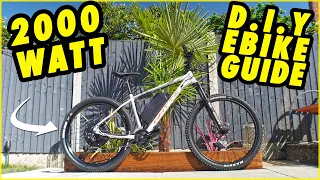 Convert YOUR bike into an E-BIKE 2023 **THE COMPLETE GUIDE TO A 2KW HUB DIY MTB CONVERSION KIT**