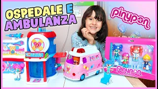 Silvia e Alyssa dottoresse 🩺 con Ospedale e ambulanza PinyPon! 💕