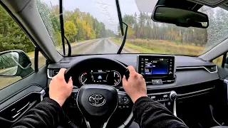 2023 Toyota RAV4 | POV Driving in the rain | WOW quality | Open Roads | ASMR