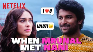 Mrunal Thakur & Nani's SUPER AWKWARD First Meeting 😅 | Hi Nanna