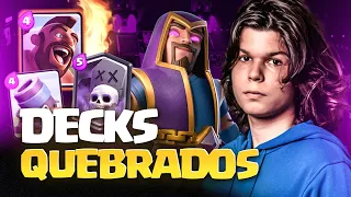 ESCOLHI MEU TOP 3 DECKS DE MAGO EVOLUÍDO NO CLASH ROYALE