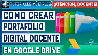 Como Hacer Un Portafolio Digital DOCENTE En Google Drive - Crear Portafolio Virtual GRATIS