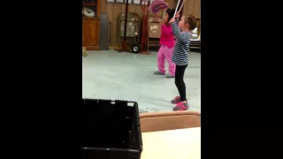 My niece at her first cheer practice!