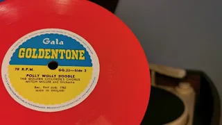 Polly Wolly Doodle ~ Mitch Miller Golden Children's Chorus  1962 Gala Goldentone GG33 6" Vinyl 78rpm