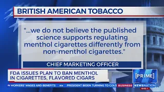 FDA plans to ban menthol cigarettes, cigars | NewsNation Prime