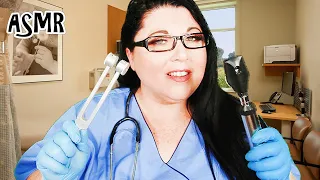 ASMR Doctor Annual Check Up Roleplay (Otoscope, Ophthalmoscope, Medical Exam, Gloves, Tuning Fork)