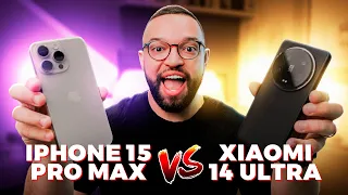 XIAOMI 14 ULTRA vs iPHONE 15 PRO MAX | Qual é o MELHOR smartphone?!