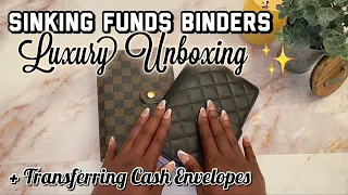 LUXURY SINKING FUNDS BINDERS UNBOXING| TRANSFERRING CASH ENVELOPES| ETSY PURCHASES| TAYLORBUDGETS