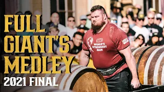 ENTIRE Giant's Medley, EVERY GO | 2021 SBD World's Strongest Man Final