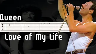 Queen - Love of My Life Guitar Tutorial [Tab]