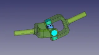 FreeCAD Tutorial Assembly 4 - Universal Joint Mechanism & Amination Part 1