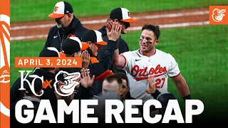 Royals vs. Orioles Game Recap (4/3/24) | MLB Highlights | Baltimore Orioles