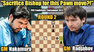 FIDE Candidates Tournament 2022 | Hikaru Nakamura VS Teimour Radjabov | Round 2