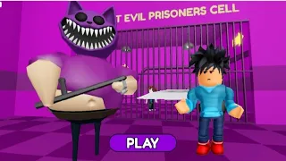 CATNAP BARRYS PRISON RUN OBBY FULL GAMEPLAY #roblox #scaryobby #obby