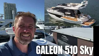 Galeon Yachts 510 Sky walk through. Versatile Yacht for sale