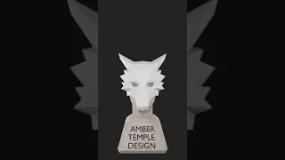 WOLF LOWPOLY PAPERCRAFT MASK