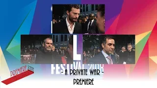 A Private War - BFI LFF Interviews - Jamie Dornan, Paul Conroy, Arash Amel