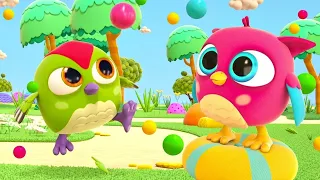 The In & Out kids’ song in English with Hop Hop the Owl. Nursery rhymes & baby songs.