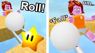 Roblox ball rolling challenge...