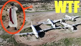 you will not believe what my drone spotted in this abandoned haunted airport (plane crash site)