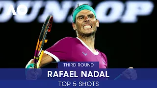 Rafael Nadal | Top 5 Shots (3R) | Australian Open 2022