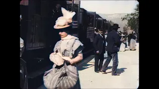 Arrival of a Train at La Ciotat (The Lumière Brothers, 1895) - COLORIZED HD