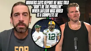 Aaron Rodgers Tells Pat McAfee He Was Never Told To "Not Be The Problem" By Packers CEO