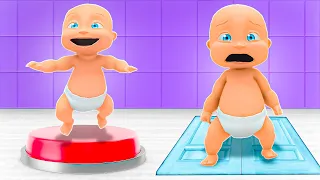 Can Babies Beat 2 Player Teamwork Puzzle!