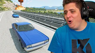 VESZÉLYES HELY AZ AUTÓPÁLYA! 💥 BeamNG Barmai #12