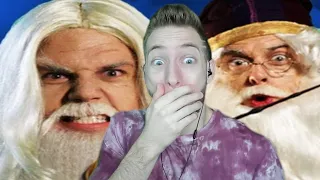 DUMBLEDORE DOESN'T HIDE IT!!! Reacting to "Gandalf vs Dumbledore" Epic Rap Battles of History