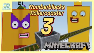 Numberblocks 21 to 30 Rollercoaster! | Numberblocks Minecraft - Giant Numberblocks 21 to 30