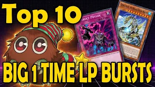 Top 10 Big 1 Time Life Point Gains in Yugioh