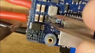 Removing 9/12v regulator from Matek F765 board.