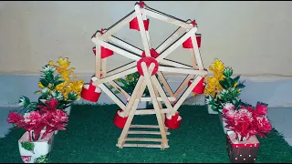 How to make Ferris Wheel Easy #project #diy #ferriswheel #funcraftproject #icecreamstickcraftideas