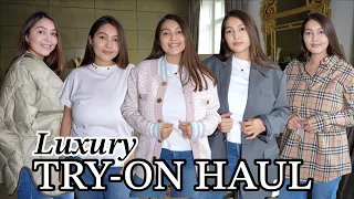 Louis Vuitton, The Frankie Shop, Burberry Clothing Try-On Haul | Luxury Unboxing 2022