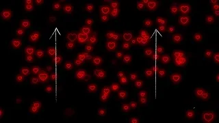 Flying Heart❤️Red Neon Light Heart  | Heart Background Video Loop 4 Hours