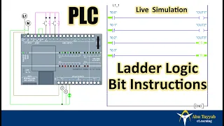How to Write Ladder Logic(Bit Instructions) #PLC Programming , NO, NC Contact and Coil