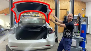 Tesla Heckklappe perfekt einstellen - Profi zeigt wie´s geht