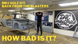 Back From Blasting - Episode 8 - 1983 Volkswagen Mk1 Golf GTI Campaign Restoration Rebuild