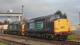 37218 + 37601 6M67 Bridgwater Flask Train + Shunting In Yard | Friday 8th Feb 2013